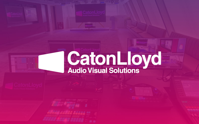 Branding, website design & digital development for CatonLloyd Audio Visual