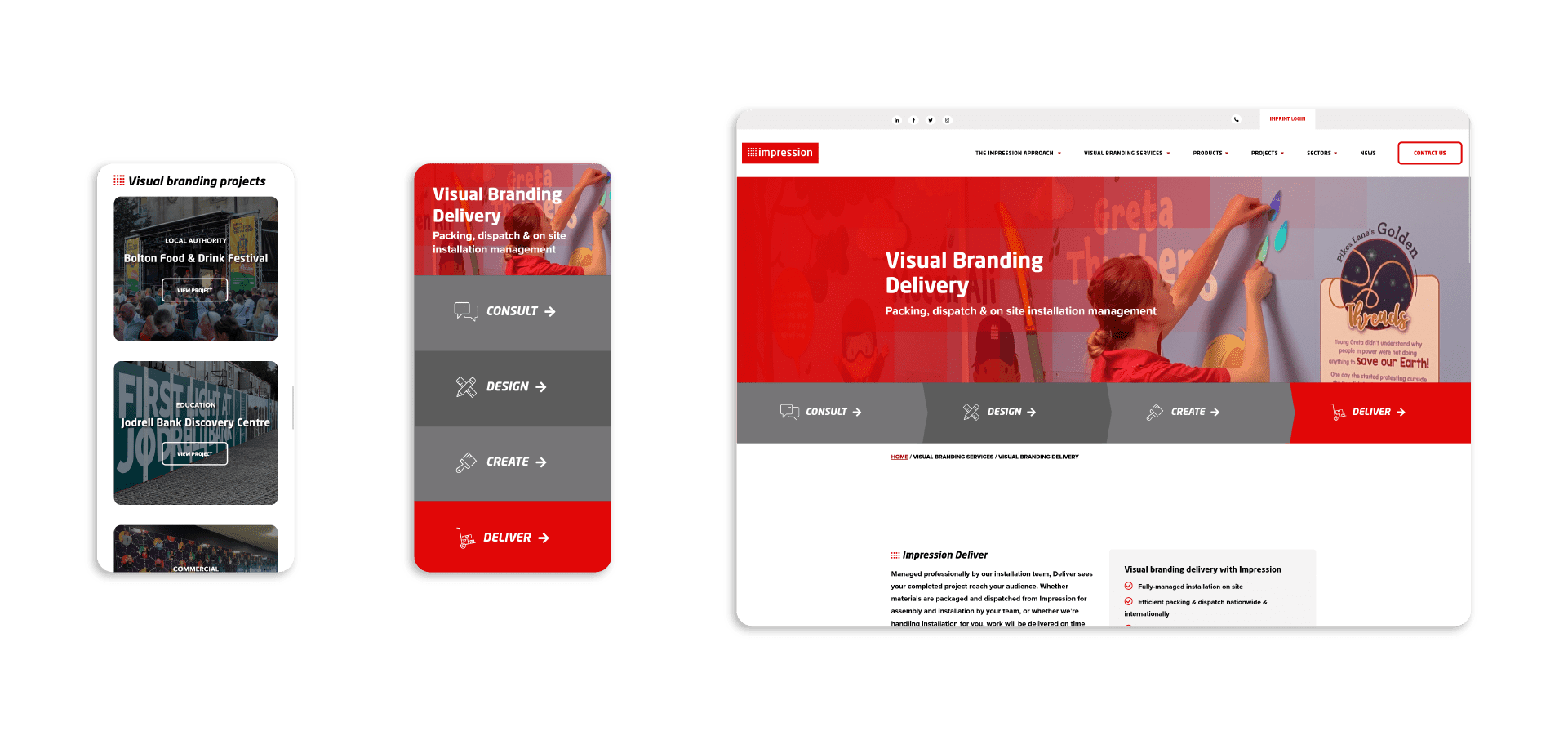Web design & build services | Impression Print & Signage, Bolton