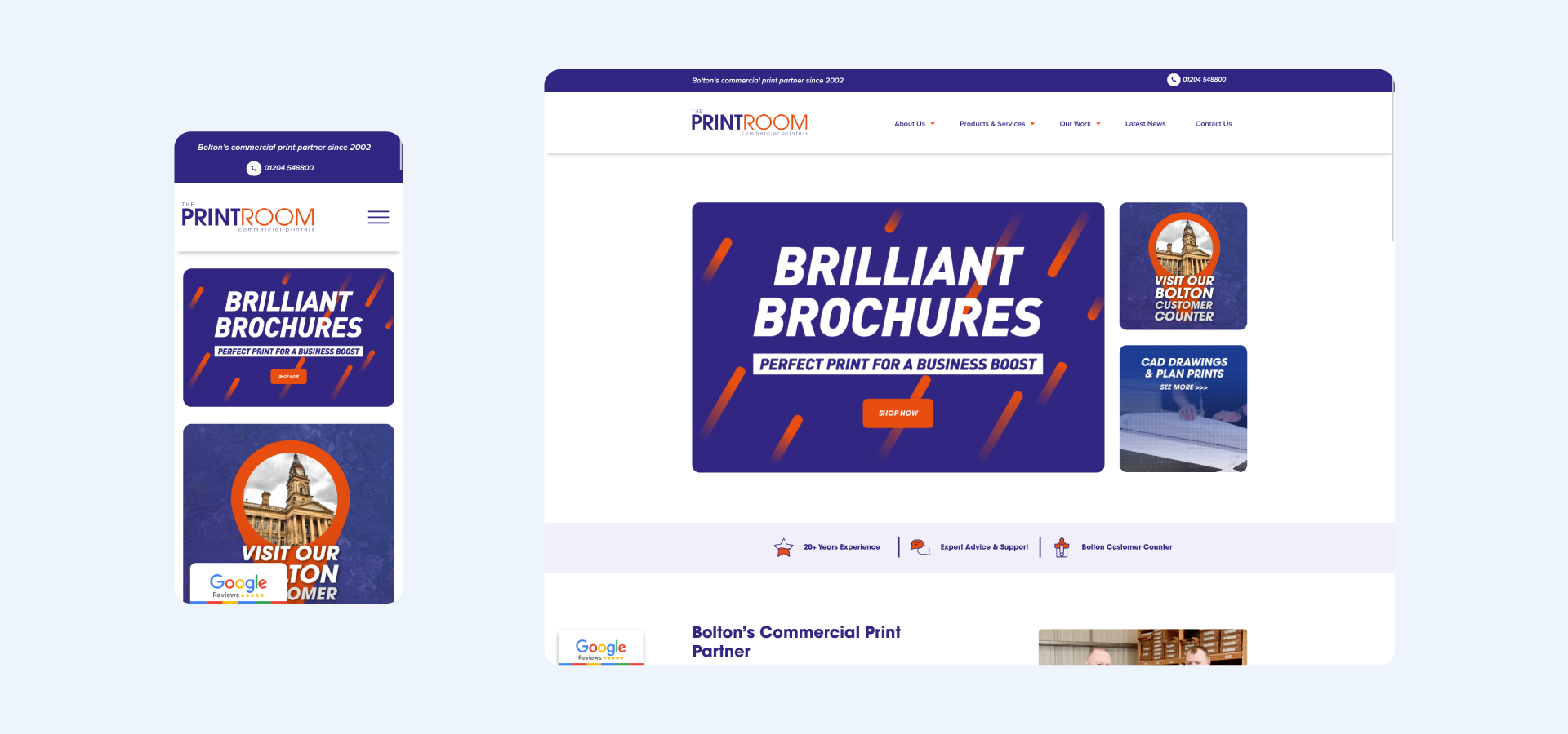 Website design and development in Bolton | The Print Room, Bolton