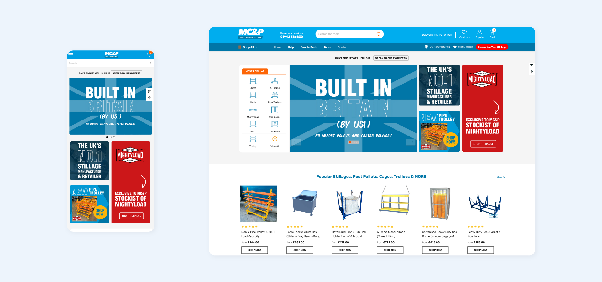 Brand, Web & Marketing Services in St Helens | Metal Cages & Pallets